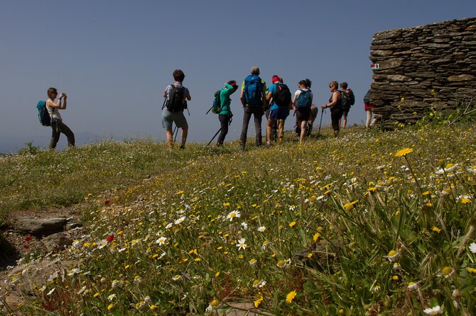 10-Day Inn-to-Inn Self-Guided Trekking Holiday Andros Trail - Cyclades - Day 3 toward Batsi: Agios Petros Tower to a round-bay swim