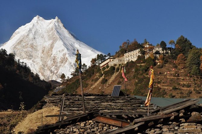 12 Days Manaslu Circuit Trek - Into Manaslu country: Prok village, monasteries, and Namrung views