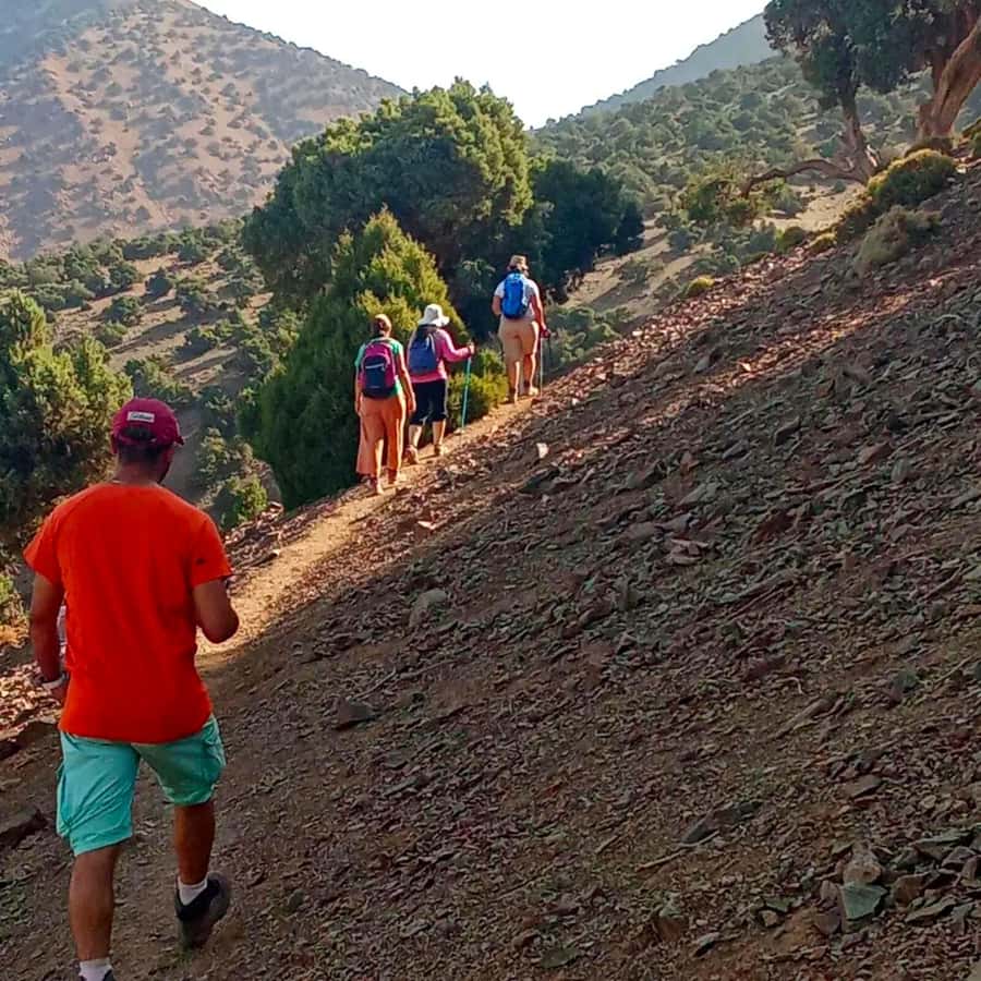 2-Day Trek, Berber Villages, and Stay in Azzaden Valley - Day 1: Tizi Mzik Pass views and the lift-your-spirit pause at Tamsoulte Falls