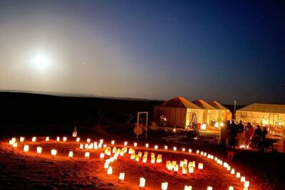 2 night camel trekking in merzouga desert - Sunset at the Deep-Dunes Camp, Plus Berber Music by Firelight