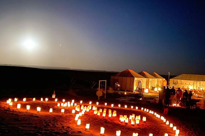 2 night camel trekking in merzouga desert - Sunset at the Deep-Dunes Camp, Plus Berber Music by Firelight