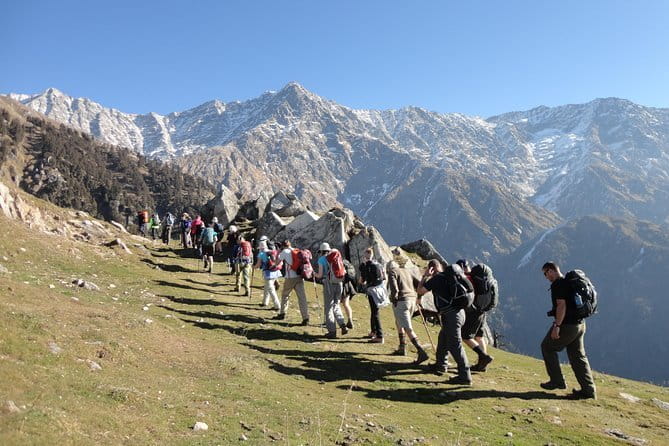 7 Days Dharamsala - Dalai Lama home Trek - Day 5’s temple climb: Kunal Pathri Devi and views toward Triund and Kangra valley