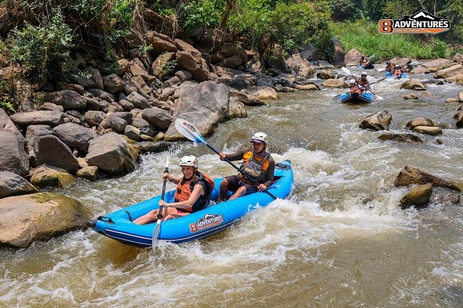 8KM White Water Rafting and 3HRS Jungle Trekking Adventure - 8 km Inflatable Kayaking on the Mae Taeng River: Easy Setup, Real Fun