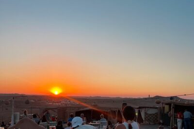 Agafay Desert: Camel Trek, Quad Biking Adventure, Dinner Show - Camel ride in Agafay: a calm start on rocky terrain