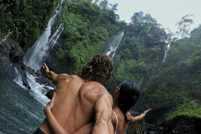 All inclusive Bali Sekumpul Waterfalls Trekking Tour - Stop 1: Sekumpul Waterfall time your photos and your footing