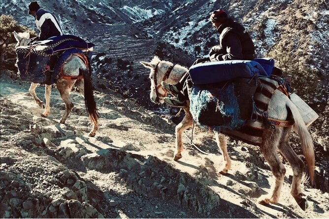 Atlas Valleys & Mount Toubkal Private 3 Days Trek From Marrakech - Day 2 to Toubkal Refuge: Sidi Chamharouch, pilgrims, and a long walking day
