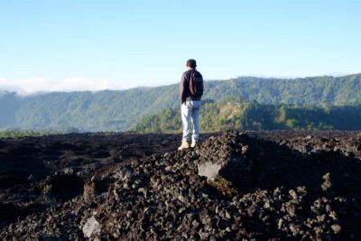 Bali: Mount Batur Sunrise Trek with A Female Guide - The Climb Itself: Black Sand, Lava Hills, and a Crater Area
