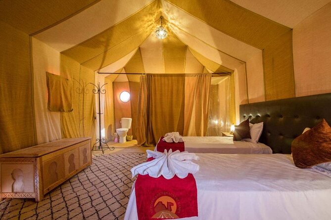 Camel trek with 1 Night in Luxury camp with Dinner+ Sundbording - Returning to Merzouga: what the second camel ride feels like