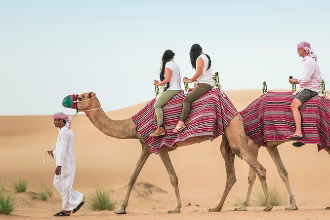Camel Trekking Dubai with Dune Bashing and Sand Boarding - Guides and service quality: what names like Omer and Mike suggest