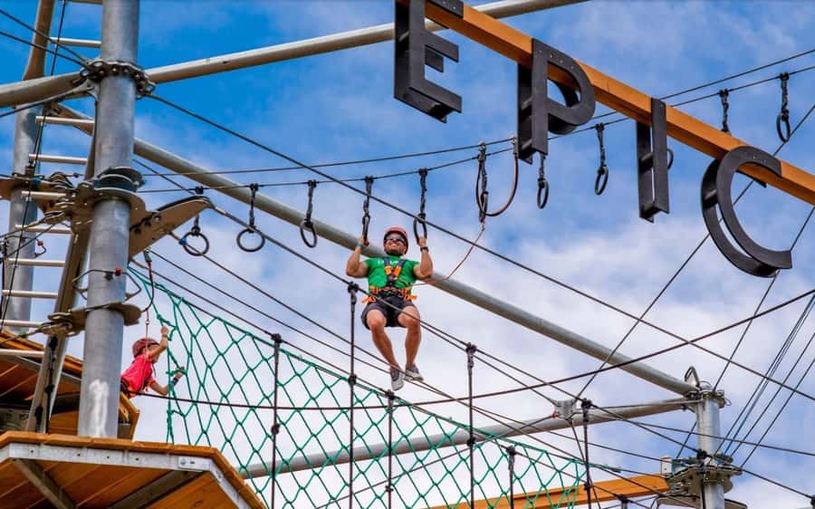 Castle Rock: The EDGE Epic Sky Trek - Entering The Course: Gear Up, Get Set, Then Choose Your Level