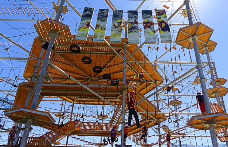 Castle Rock: The EDGE Epic Sky Trek - Kids and Adults: Reach Rules That Keep the Course Fair