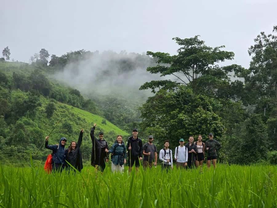 Chiang Mai: 2-Days Jungle Trek, Waterfalls and Karen Village - White Karen Overnight: Simple Cottages, Real Community Time