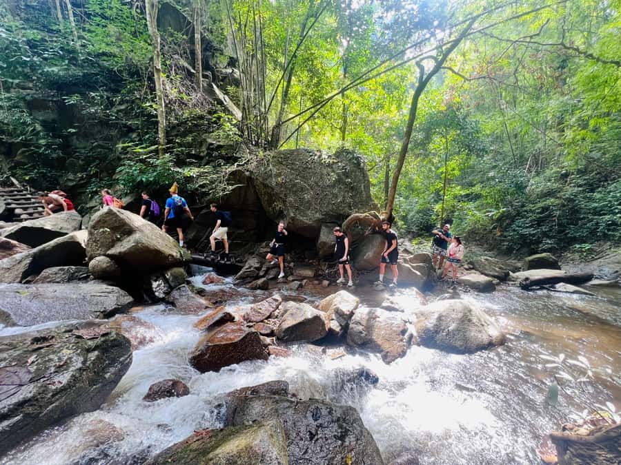 Chiang Mai Full-Day: Trekking, Tubing & Elephant Observation - The jungle hike to Tard Mok Waterfall: your morning workout