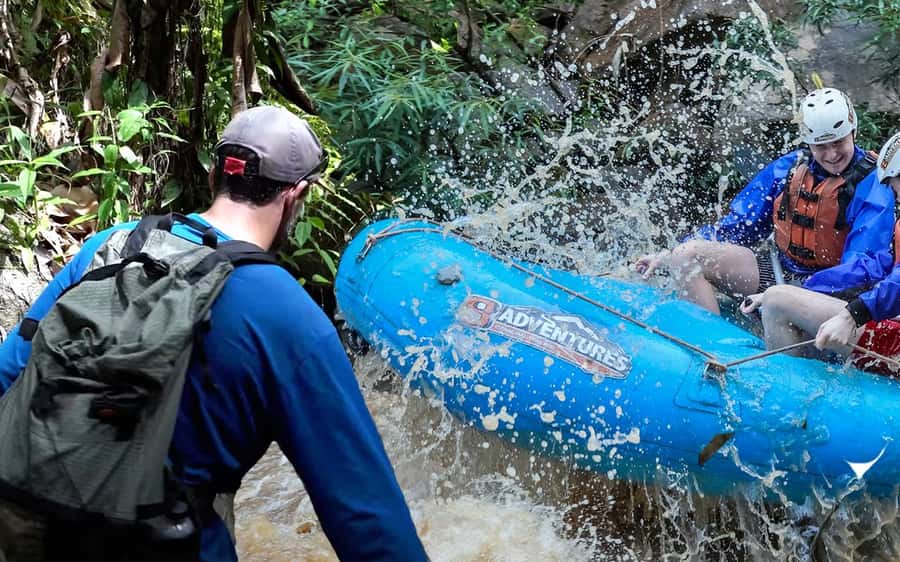 Chiang Mai: Whitewater Rafting and Waterfall Trekking Tour - Key highlights at a glance