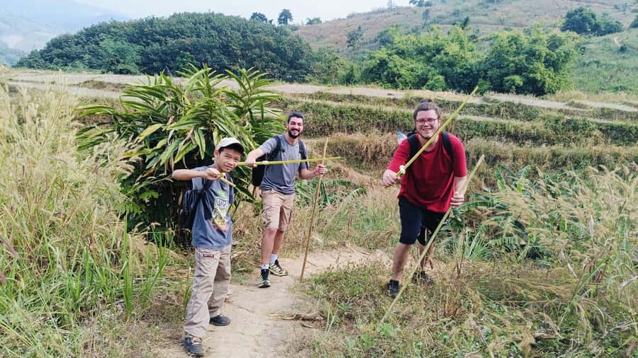 Cultural trekking and boat trip - Bamboo forest + farmland planting: the meaningful part