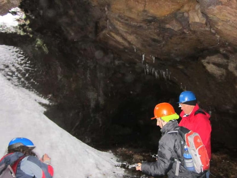 Etna: Jeep excursion and trekking suitable for everyone. Shoes and jacket provided free of charge. - Grotta delle Nevi: exploring the cave with helmets and lamps