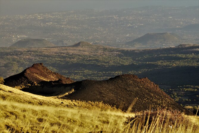 Etna Morning or Sunset - Trek & Lava Tunnel with Gear - Stop 2: Silvestri craters trek at around 1,900 meters