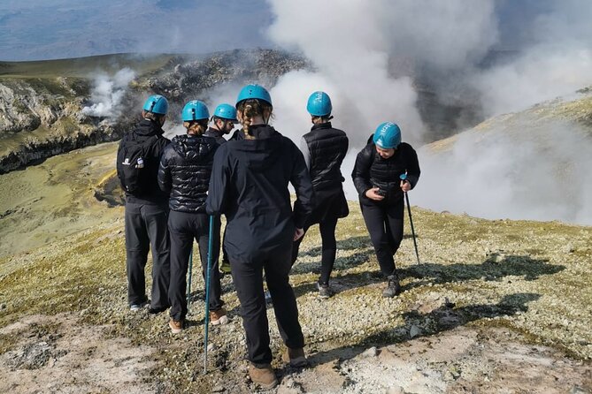 Etna North: Guided trekking to Summit volcano craters - Walking the crater edge, facing Northeast, watching Southeast