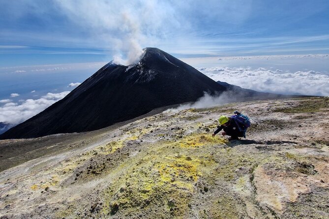 Etna North: Guided trekking to Summit volcano craters - The descent back through fine ash and slag, plus coast views