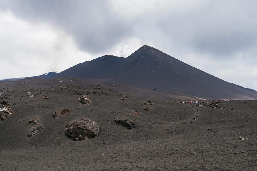 Etna: summit craters trekking with volcano guide 3350mt - The hike up from 2,800 m: lava flows, big air, and photo stops
