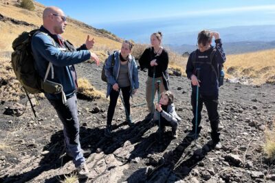 Etna trekking tour - The 2002-to-2017 route: walking between Barbagallo Craters and Summit terrain