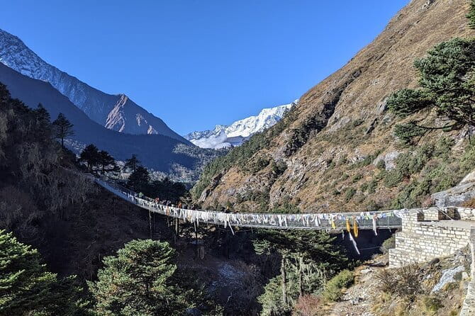 Everest Base Camp Trek | Deluxe Lodges | Both Way Helicopter Ride - Day 5 Tengboche Gompa: Suspension Bridges and Sherpa Culture