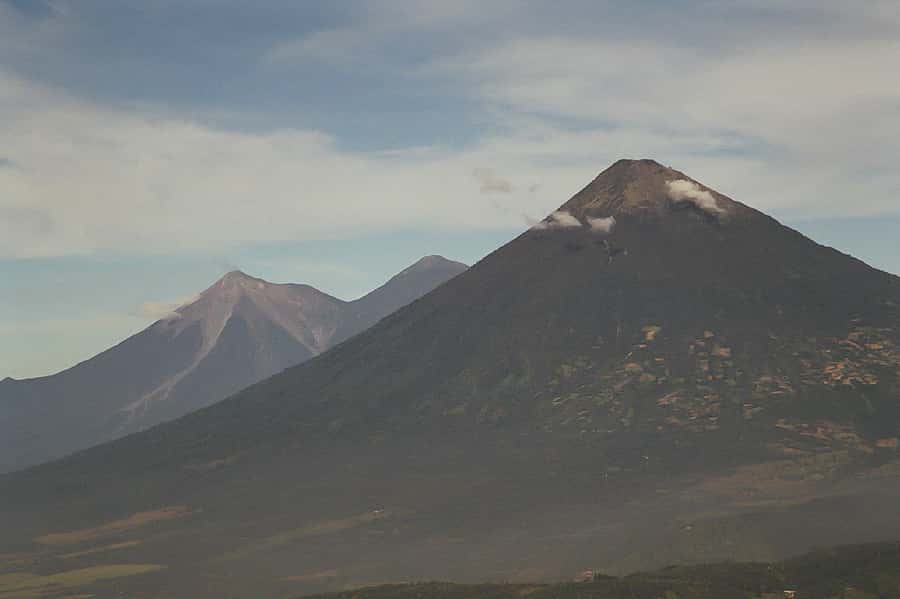 From Antigua: Pacaya Volcano Trek - The hike up: pine forest, ash sections, and the steep grind