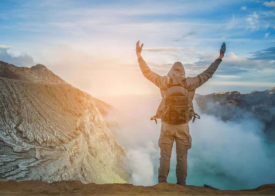 From Bali: Private Mount Ijen Crater Volcano Midnight Trek - The climb up in the dark: what you do before you reach the rim