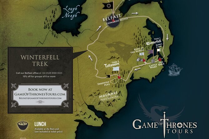 From Belfast: Game of Thrones Winterfell Locations Trek - The morning start at Leonardo Hotel and the Stark photo stop at Inch Abbey
