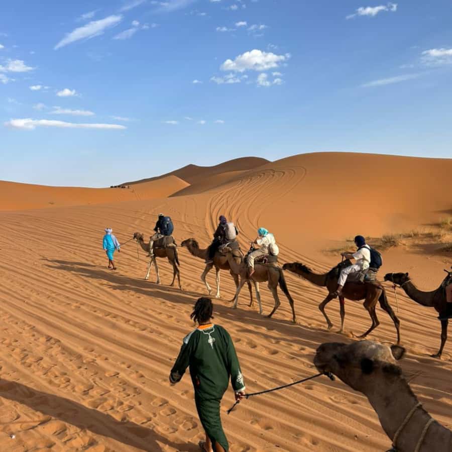 From Fes: 2 Day Round Trip Via Merzouga Desert & Camel Trek - Dinner under the stars and desert camp basics