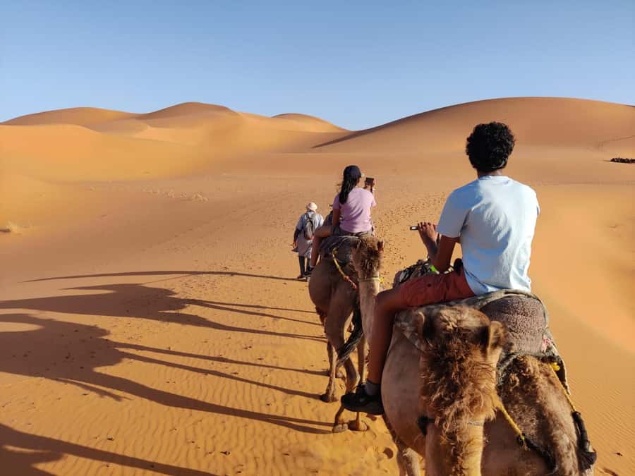 From Fes: 3 Day Magical Desert Camel Trek To Marrakech - Day 1: Ifrane, Azrou Village Visits, Cedars to Erg Chebbi Camel Sunset