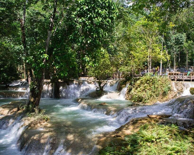 From Luang Prabang: Thin Pha Trail & Tad Sae Falls Trek - Morning pickup and the short ride out of town