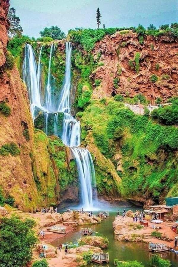 From Marrakech: Ouzoud Waterfalls Guided Hike and Boat Trip - Berber lunch with a view: plan for extra cost