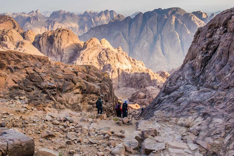 From Sharm: Mount Moses Trekking, Sunrise & Monastery Visit - Coming down: it’s faster, but your legs will still complain