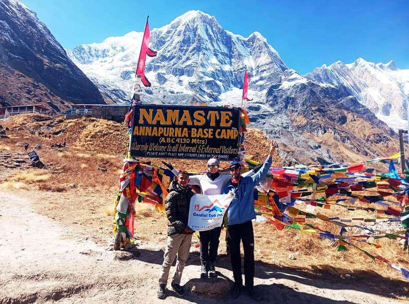 Kathmandu/Pokhara: 5-Day Annapurna Base Camp (ABC) Trek - Jhinu Danda hot springs and the final descent to Simrung