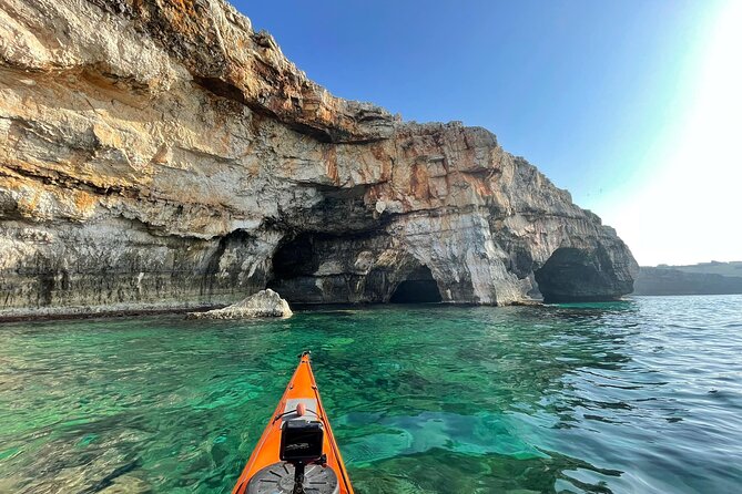Leuca kayak tour + swimming + speleo-trek in cave - Beginner course: learn fast, and learn what matters
