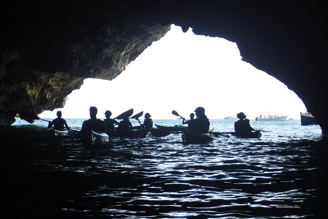 Leuca kayak tour + swimming + speleo-trek in cave - The cave route: what to expect at Dragon, Lovers, Three Doors, Nativity, and River
