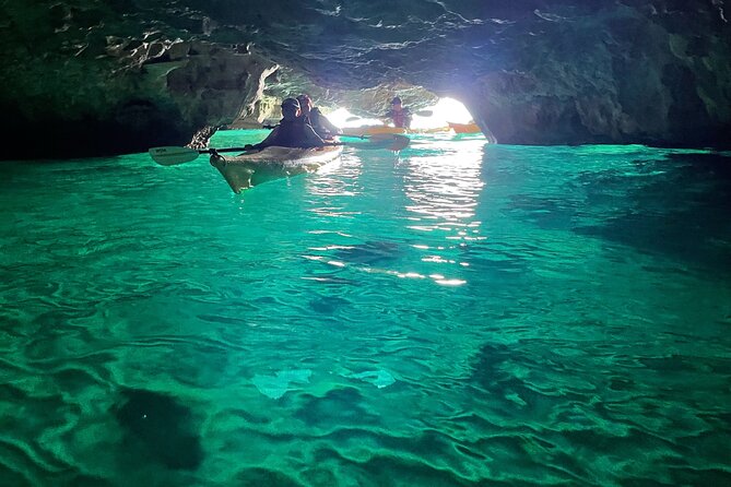 Leuca kayak tour + swimming + speleo-trek in cave - River Cave: swimming and a short speleological trek