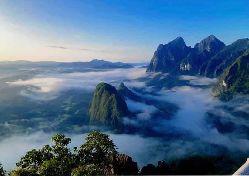 Luang Prabang: Nong Khiaw 3-Day Trekking & camping, Homstay - Day 2: Ban Naluang walks, primary forest views, and bamboo crafts at a mixed village homestay