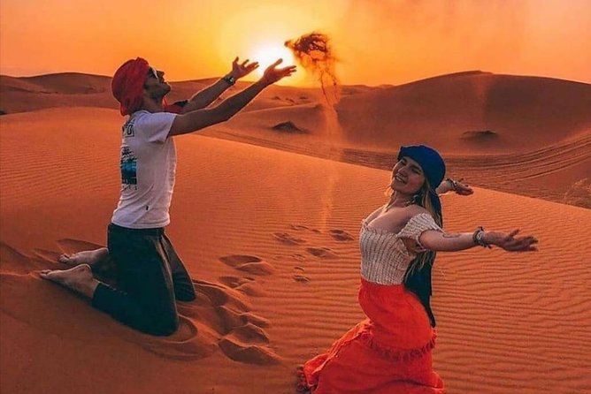 LUXURY Desert Camp: 3 Days Marrakech to Merzouga and Camel Trek - Riding Into Merzouga: Sunset Camel Time And A Luxury Tent With Private Bathroom