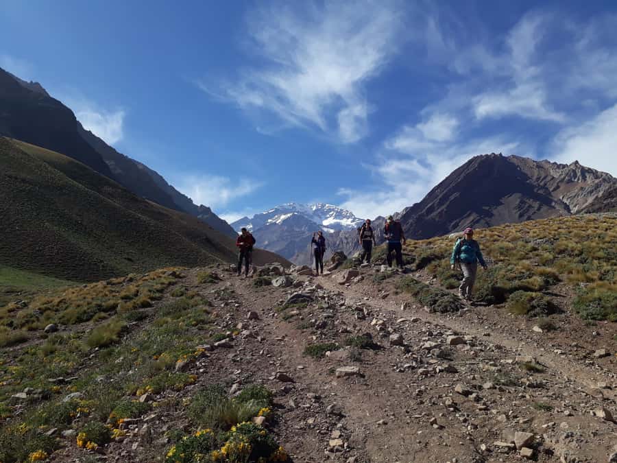 Mendoza: Mt. Aconcagua Confluencia Camp Trekking - The hike itself: 6 to 8 hours of altitude walking to Confluencia
