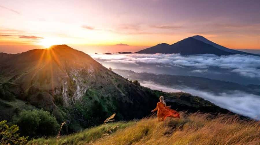 Mount Batur: Sunrise Dirt Bike Trek with Trained Riders - Morning route: from pickup to the Kintamani caldera base