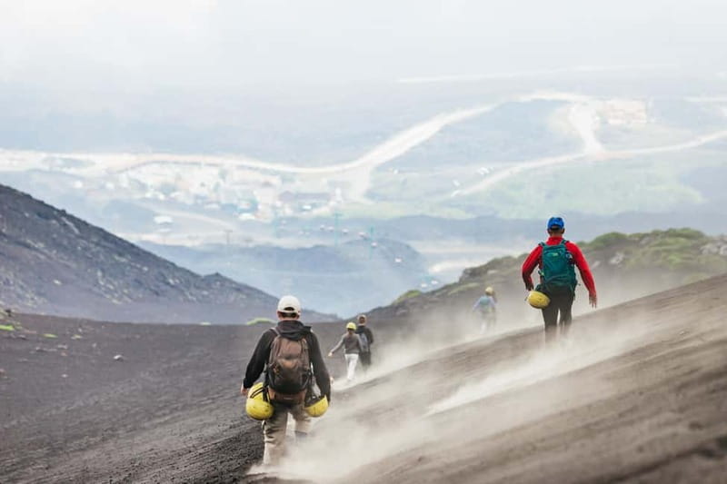 Mount Etna: Guided Trek 3,000 Meters to the Summit - Meeting at La Terrazza DellEtna: the day starts with briefing and kit