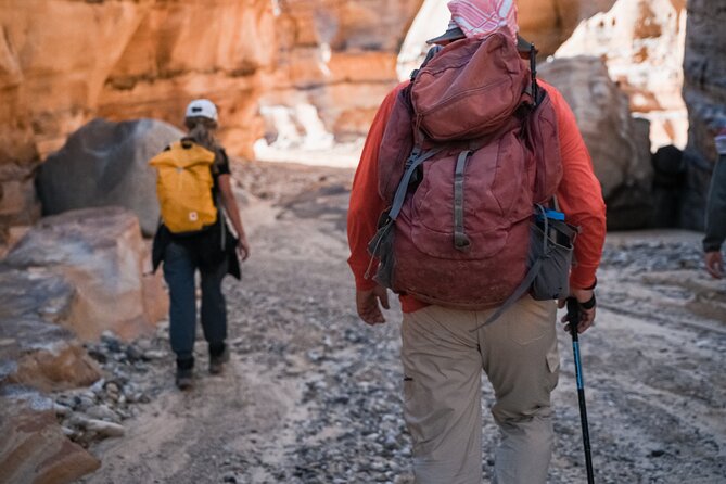 Petra to Wadi Rum Trek - 6 Days - Day 4: colorful canyons, rock formations, vistas, and sand dunes