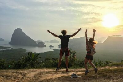 Phang Nga Treasures Sunrise Trekking and No-crowd James Bond by longtailed boat - Sea caves and canoeing through the Hongs of Phang Nga