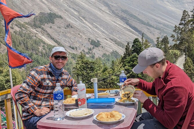 Private Annapurna Circuit Trek - Days 3–4: Chame to Pisang, permits and prayer-flag bridges