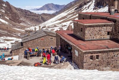 Private Mount Toubkal trek 2 days - Day 1 to 3200m: Berber villages, Sidi Chamharouch, and a refuge night