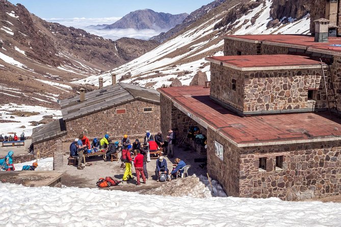 Private Mount Toubkal trek 2 days - Day 1 to 3200m: Berber villages, Sidi Chamharouch, and a refuge night