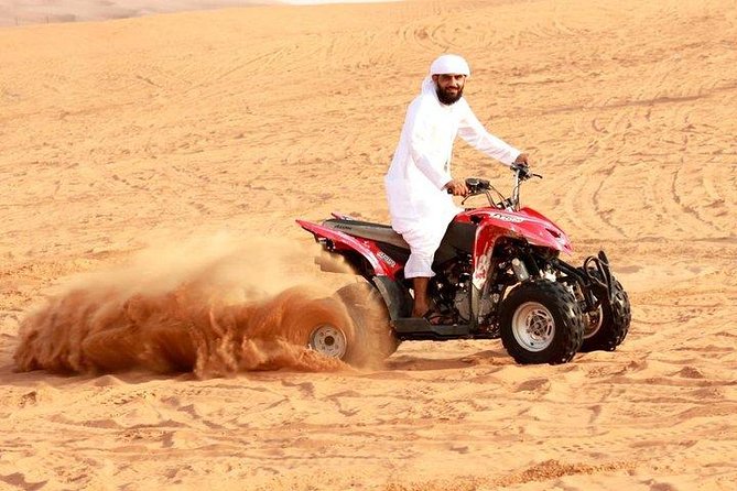 Quad Bike Self-drive & Camel Trekking Experience In Red Dunes Desert - Quad bike self-drive in the desert: thrill with a safety net