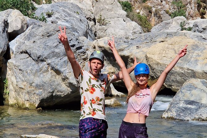 River Trekking at Kourtaliotiko Gorge Waterfalls to Preveli Beach - Stop 2: leaving the river for the view trail to Preveli